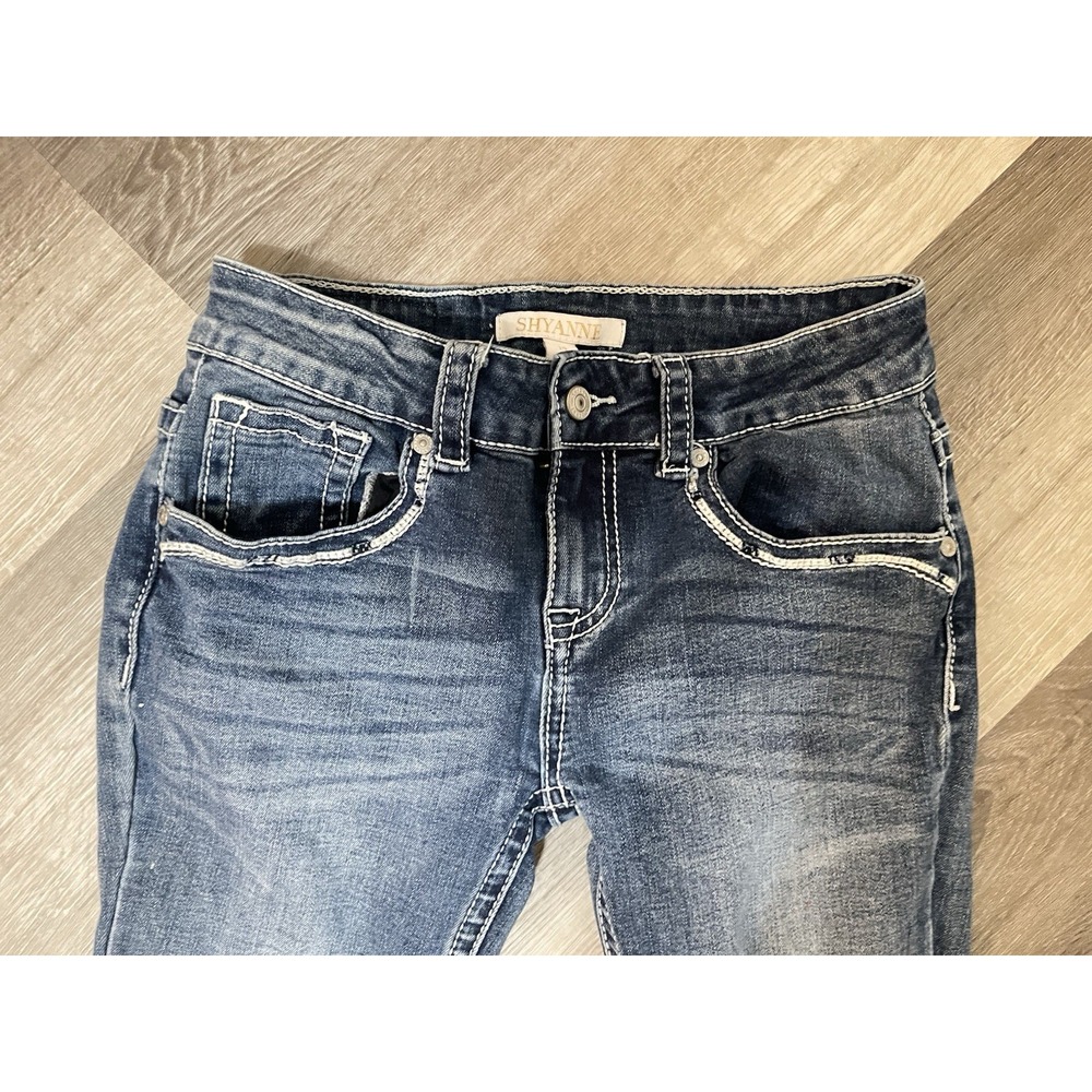 SKYANNE Girls Light Blue Embellish Embroidered Jeans Size 14 Dream Catcher